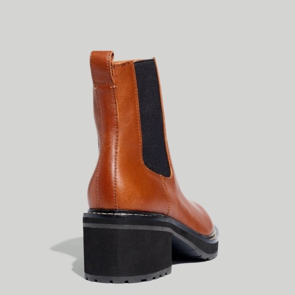 Madewell Chelsea Lugsole Heeled Boots in Dried Maple size 9 - Picture 3 of 7